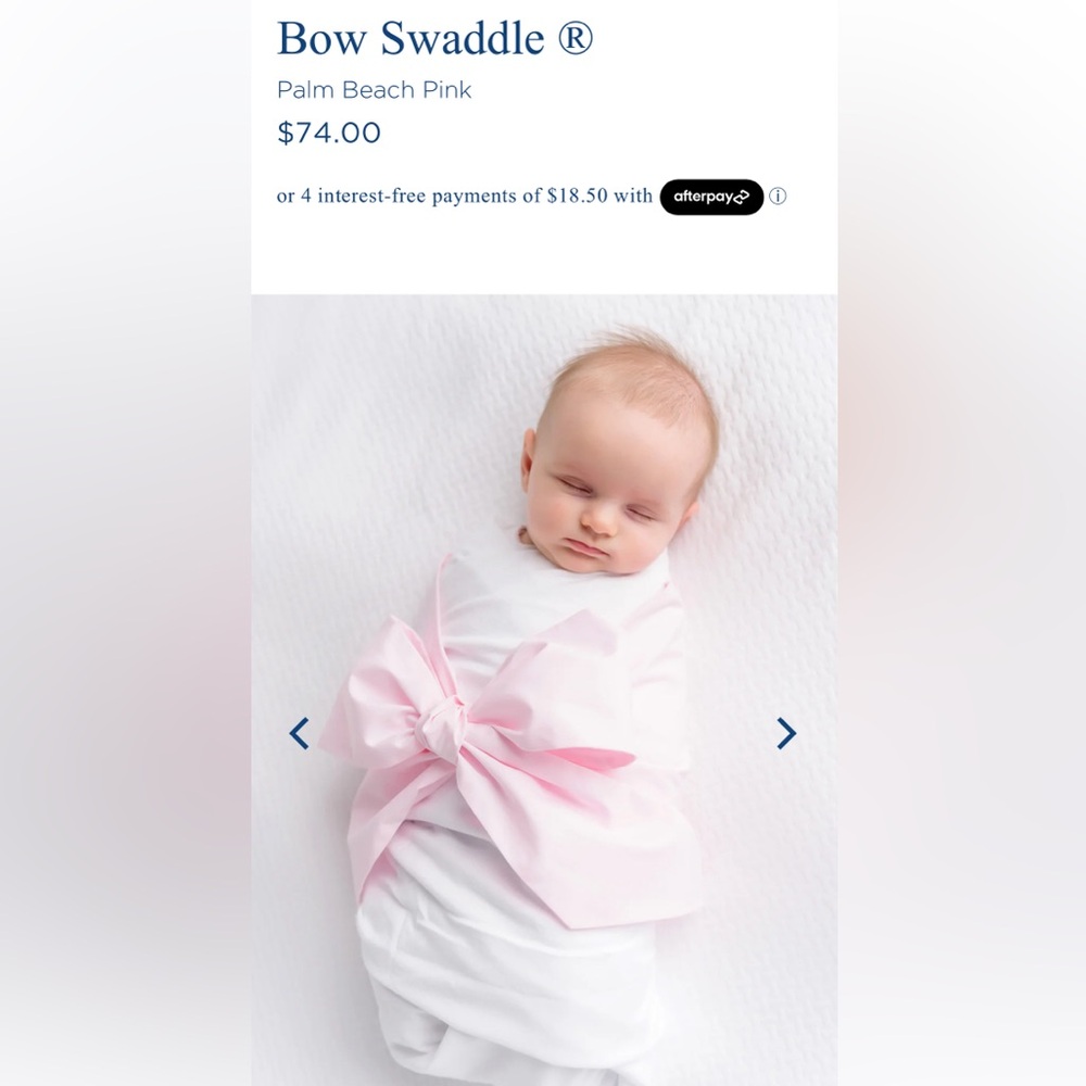 Beaufort Bonnet Company Pink Bow Swaddle